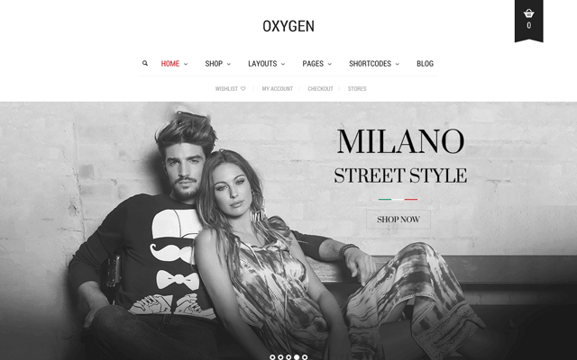 Oxygen (Centered Menu)