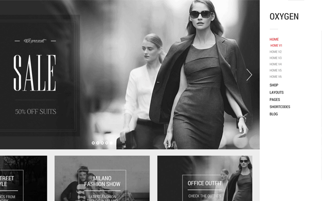 Oxygen (Right Sidebar Menu)